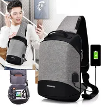 Новые многофункциональные сумки через плечо для мужчин, зарядка через usb, нагрудная сумка для коротких поездок, нагрудная сумка, водоотталкивающая сумка на плечо, мужская сумка