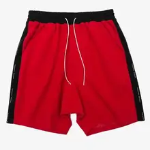 Высокое качество Мода Свободные Новые поступления стороны полоску Drawstring Шорты для женщин в стиле хип-хоп Шорты для женщин дизайн Повседневное талии Мотобрюки