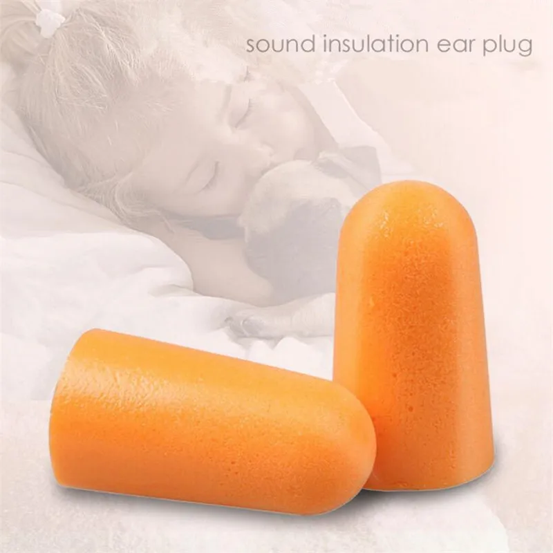 10 Pairs Soft Foam Ear Plugs Defenders Protectors Earplugs Reusable