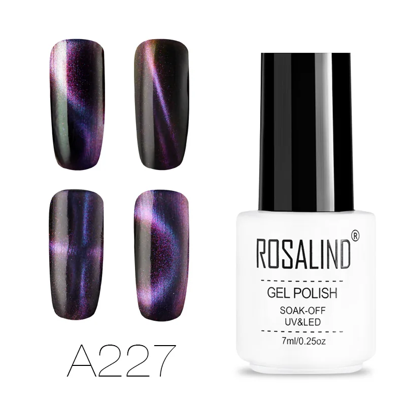 Гель ROSALIND 1S для маникюра, волшебное звездное небо, Гель-лак для ногтей, полуперманентный лак для ногтей, УФ-лак, впитывающий верхнее покрытие, Гель-лак - Цвет: RCA227