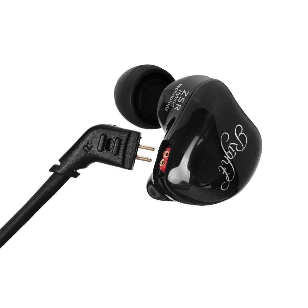 AK KZ ZSR 2BA + DD наушники в ухо арматура с динамической гибридной гарнитурой HIFI бас