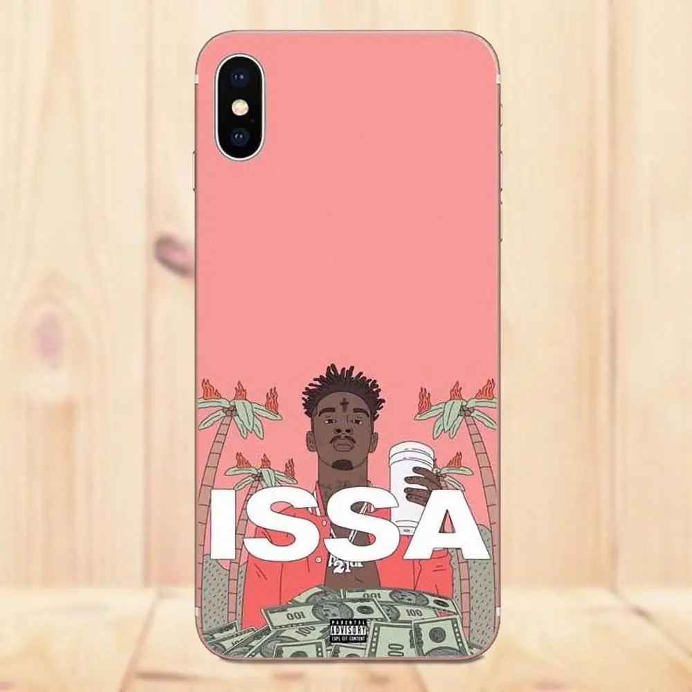 Maerknon окрашенный чехол для телефона 21 Savage хип хоп рэпер певец Issa LG G2 G3 mini spirit G4 G5 G6 K4