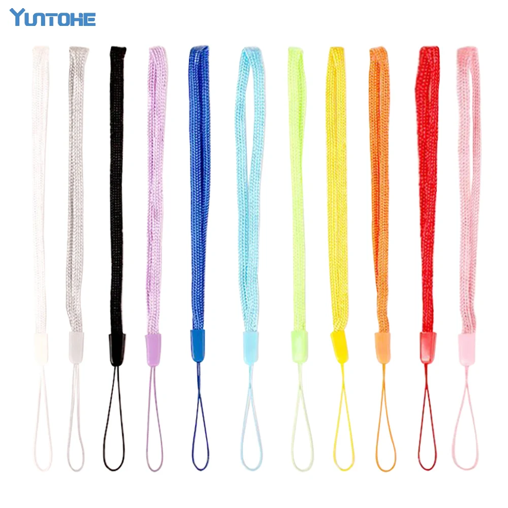Wholesale Hot 100pcs/lot Nylon Wrist Hand Cell Phone Mobile Chain