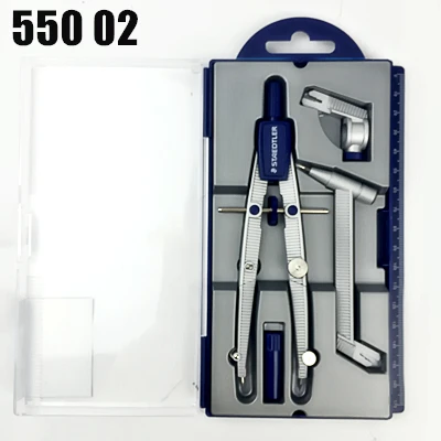 Staedtler 550 компасы циркули для школьников для дизайна деревянный карандаш лайнер и Карандаш свинец применимые канцелярские принадлежности - Цвет: AS PIC