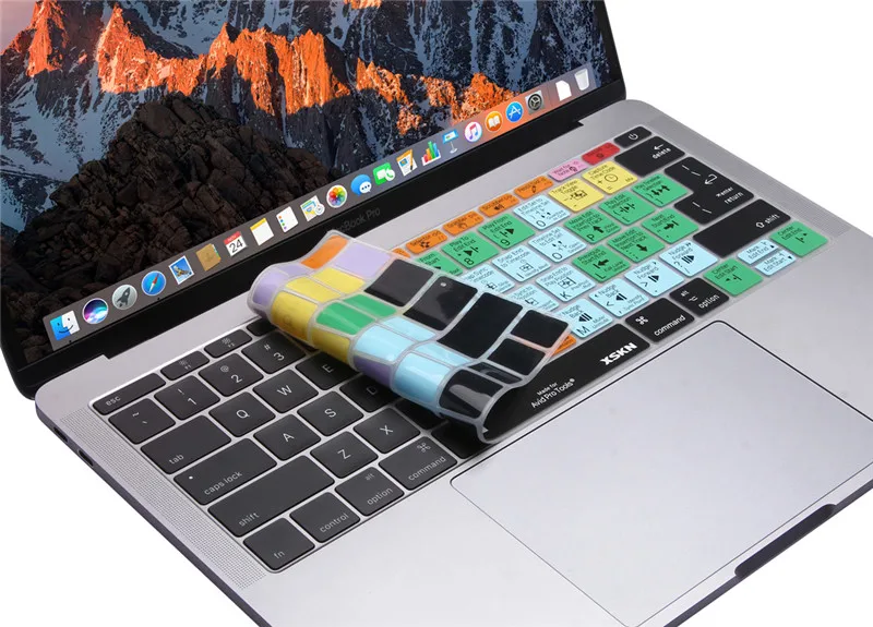 XSKN удобное покрытие, для Avid Pro Tools сочетание клавиш крышка учебник силиконовый чехол для Macbook 12 дюймов A1534, США и ЕС макет
