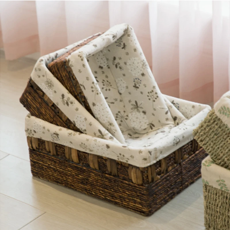 

Large Laundry Basket for Dirty Clothes Home Storage & Organization Storage Plant Baskets for Toy Clothing Sundries rieten mand