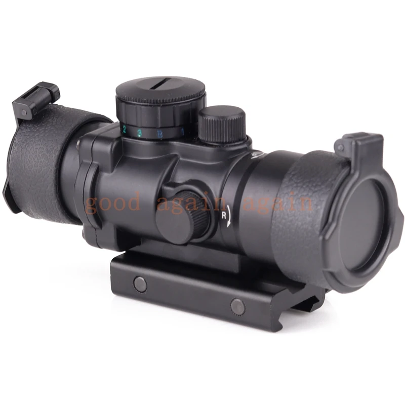 

Hunting Riflescope Tactical 3.5X30 RGB laser sight dot red Tri-Illuminated Combo Compact Scope Fiber Optics Green Sight