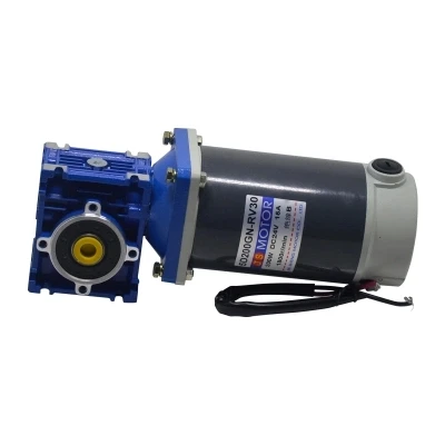 5D200GN-RV30 200W DC12/24V 18-240RPM Worm Gear Motor Large Power with Self-Lock 
