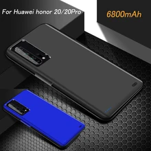 6800 мАч банк питания зарядное устройство чехол для huawei honor 20/20Pro чехол внешний резервный зарядный чехол для honor 20 батарея Чехол