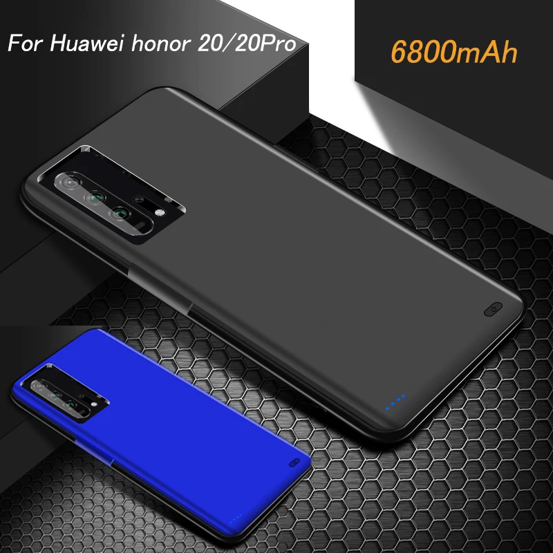 

6800mAh Power Bank Battery Charger Case For Huawei honor 20/20Pro Case External Backup Charging Cover For honor 20 Battery Case