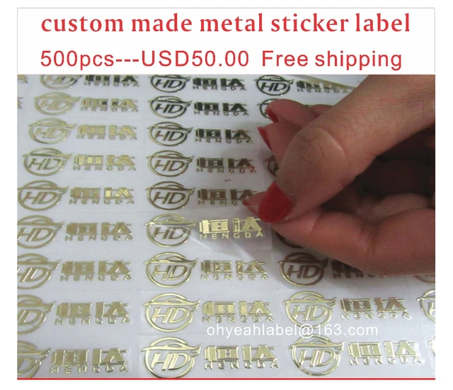 Custom metal stickers