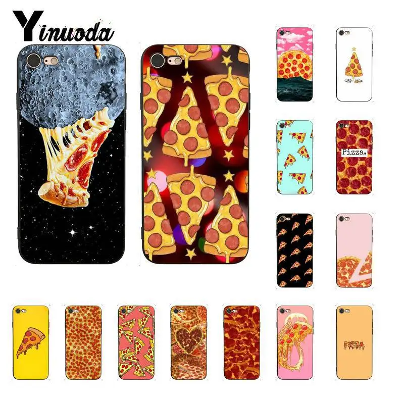

Yinuoda Food Pizza Newly Arrived Black Phone Case for iPhone 8 7 6 6S 6Plus X XS MAX 5 5S SE XR 10 Cover 11 11pro 11promax