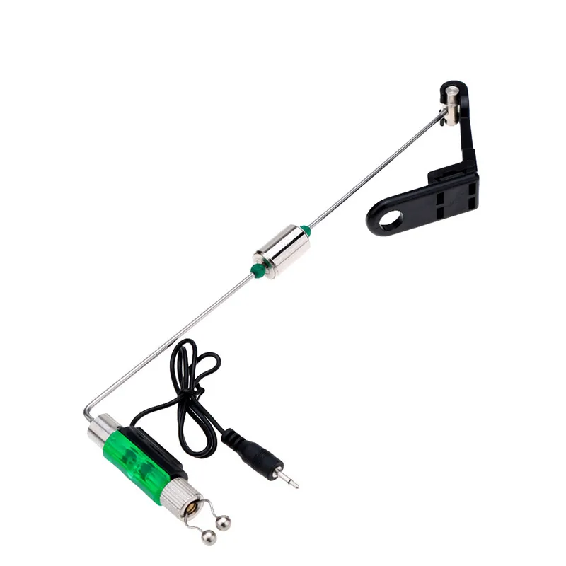 Fishing Rod Hanger Swinger Illuminated Fishing Rod Line Roller Rods Hook Indicator Tackle Swinger LED Light Rods