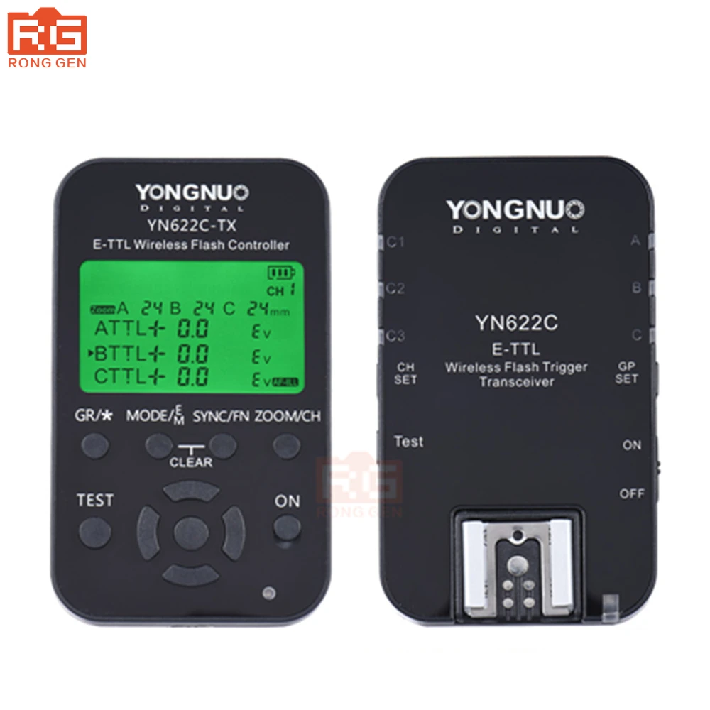 

Yongnuo YN 622C kit, YN-622C Wireless ETTL HSS 1/8000S Flash Trigger controller + Transceiver for Canon 1100D 1000D 650D 600D