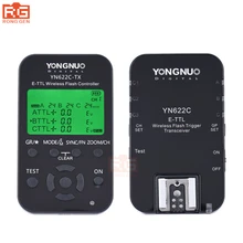 YONGNUO YN 622C комплект, YN-622C Беспроводной ETTL HSS 1/8000 s Flash триггера контроллер + трансивер для Canon 1100D 1000D 650D 600D