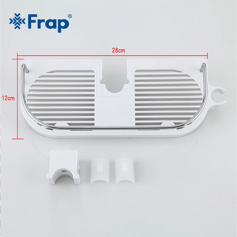 Baratos Frap nuevos accesorios para grifo de ducha de cuarto de baño de plástico estantes para grifo de suministros de ducha baño accesorios de ferretería F339