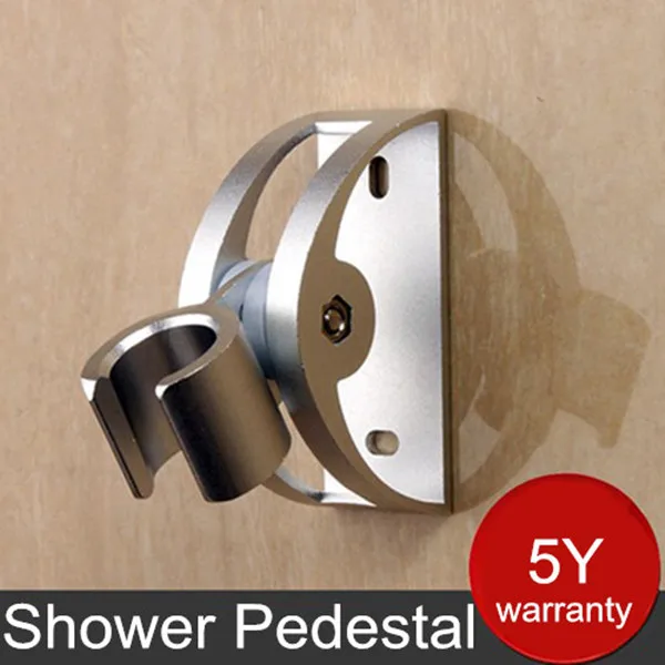 

Solid Aluminum Alloy Wall Mounted Hand Shower Holder Hook Pedestal Bracket In Wall Shower Accessories