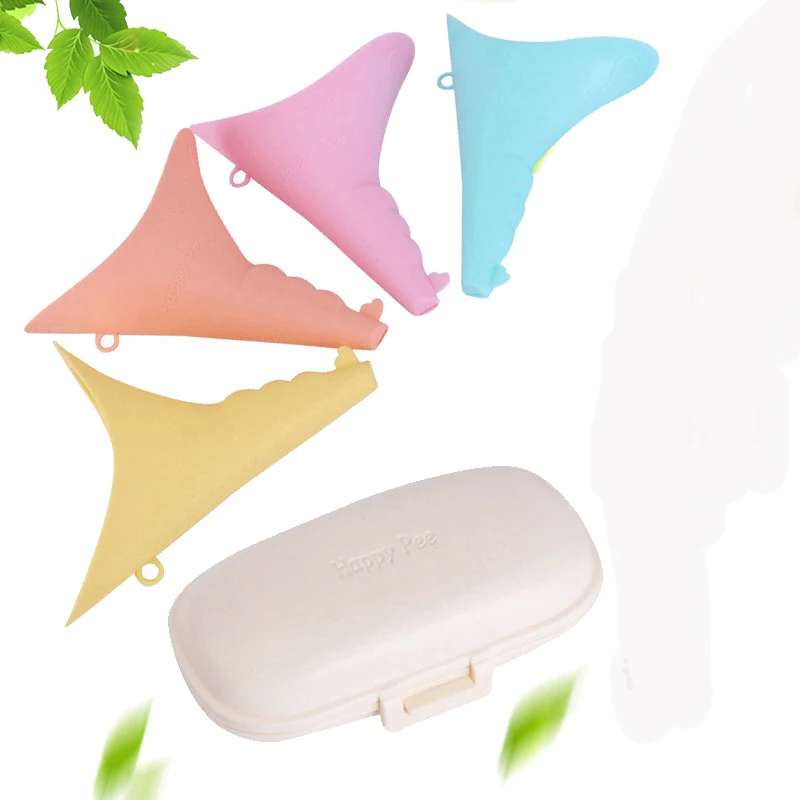 

Foldable Female Silicone Urine Funnel For Women Standing Pee Outdoor Camping Traveling Emergency