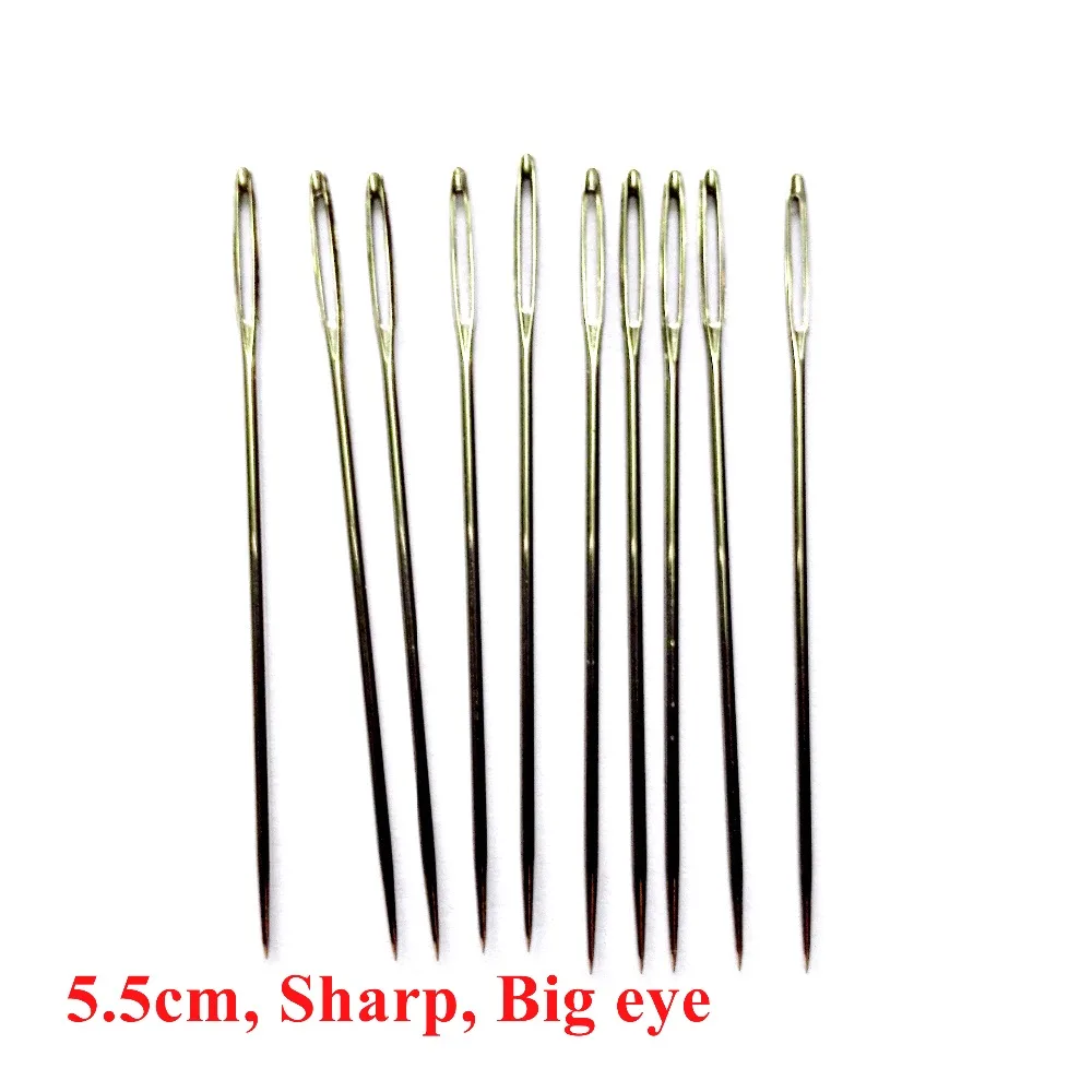 Buy 30 pcs/ot 5.5cm big eye sharp Needles for Ribbon