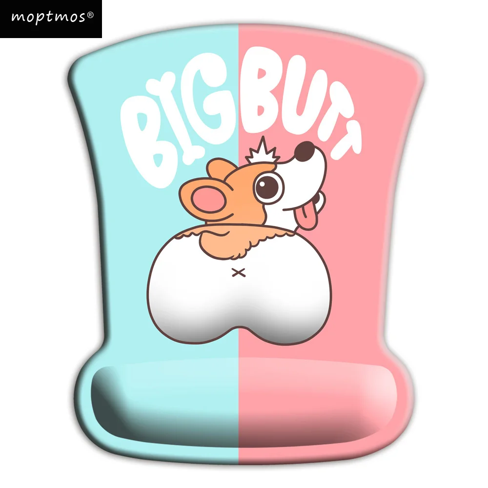 3d Cartoon Corgi Dog Shape Silicone Mouse Pad Mouse Mat For Pc
