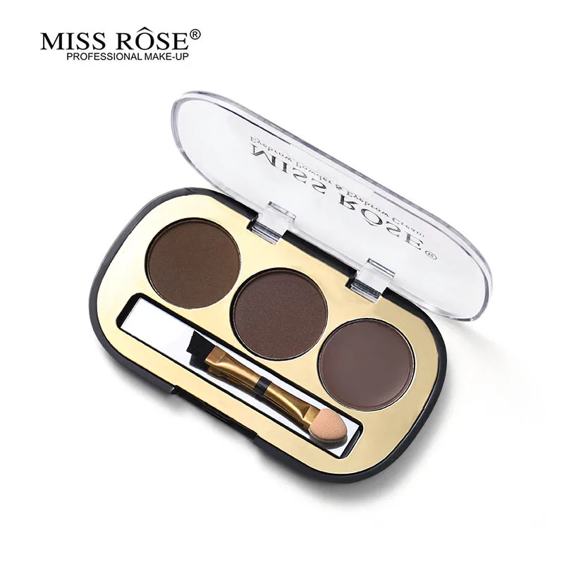 Miss Rose 3 цвета тату воск для бровей + пудра палитра макияжа 3D оттенок натуральный