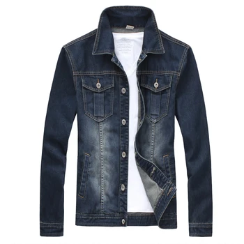 

2019 denim jacket men college outwear jeans jacket and coats korean style M-5XL