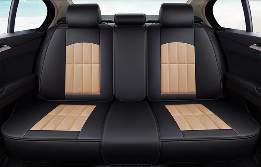Передний+ задний) Универсальный кожаный чехол для сидений автомобиля для Audi всех моделей a3 a8 a4 b7 b8 b9 q7 q5 a6 c7 a5 q3 аксессуары для автомобиля