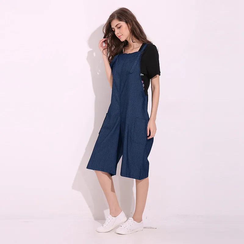 

ZANZEA Sleeveless Adjustable Strap Jumpsuit Office Ladies Summer Short Women Rompers Short Wide Leg Pants Fashion Bib Overall