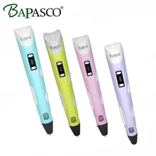 2017 3D Pen Newest 3d Magic pen 3D Model With free 1.75mm ABS filament samples Speed Adjustable 3D Printer pen Intelligence Gift