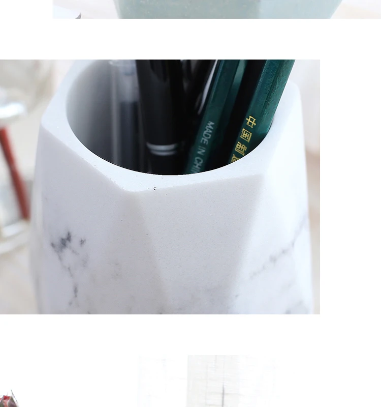 Vaso do Lápis Suporte de Escova Moda Criativa Pena Vaso da Composição Concisa Papelaria Desk Tidy Container 9 escova titular conciso papelaria mesa arrumado recipiente