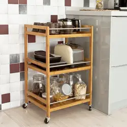 SoBuy FKW11-N кухня тележка для обслуживания шкаф с роликами ванная комната хранения
