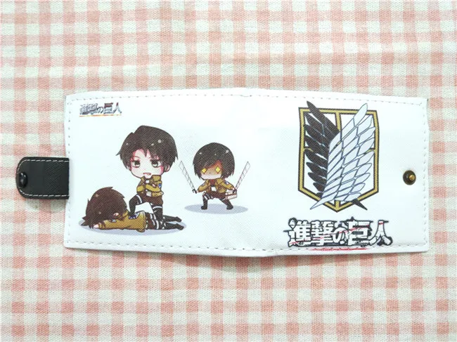 19 дней/Boku no Hero Academy/Natsume Yuujinchou кошелек аниме косплей короткие кошельки с карманом для монет держатель для карт кошелек - Цвет: Attack on Titan