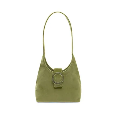 Женская сумка через плечо из искусственной замши в стиле ретро, новинка, элегантная летняя дизайнерская сумка из прозрачного бархата с пуговицами, простая женская сумка - Цвет: green
