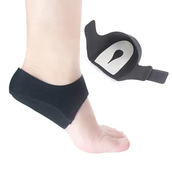 

2 Pcs/1 Pair Silicone Heel Protection Sleeve Cushion Strap Sports Injury Pain Gout Recovery Foot Care Brace and Support