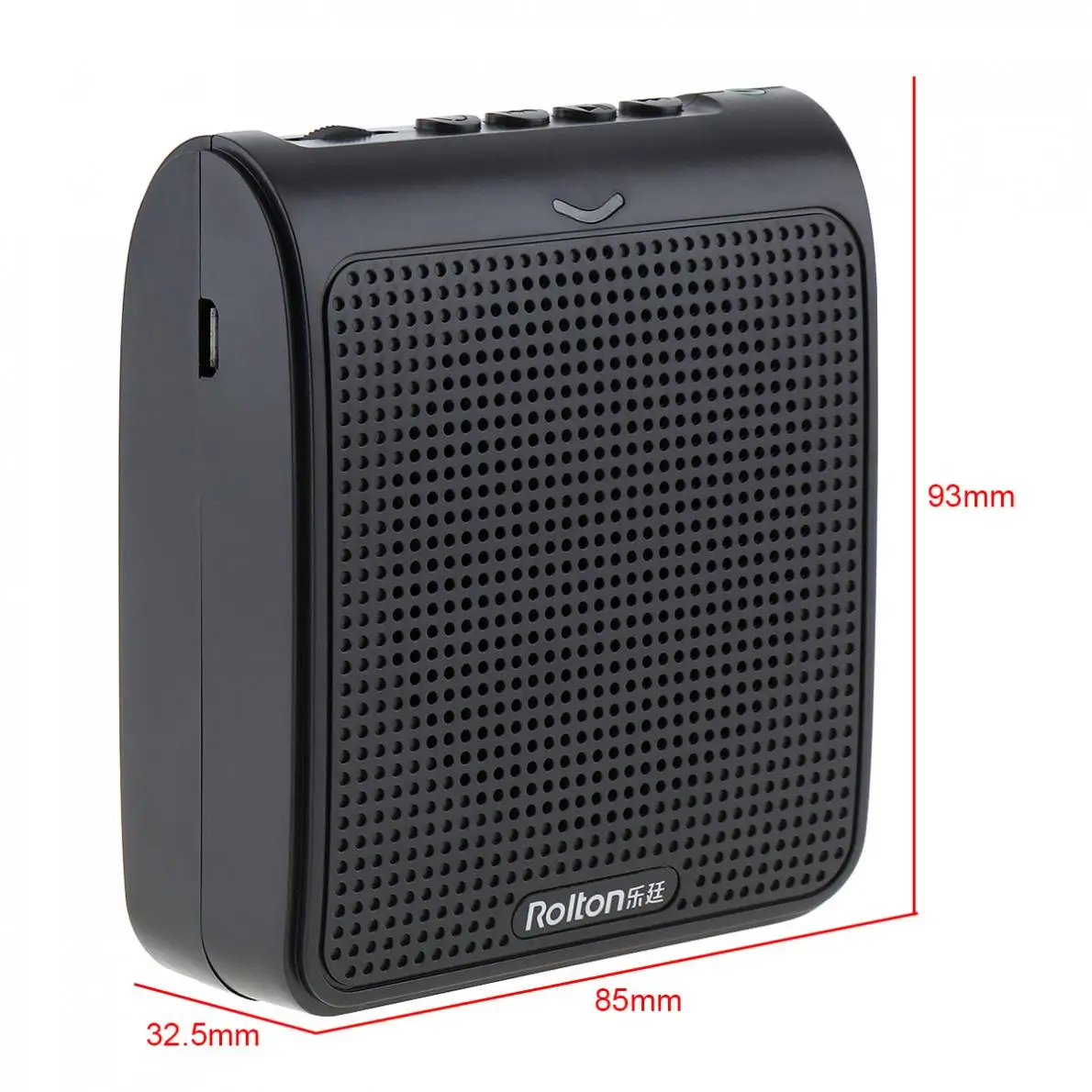 Rolton K100 проводной аудио динамик мегафон усилитель голоса громкий динамик микрофон поясная полоса клип Поддержка FM радио TF MP3 плеер