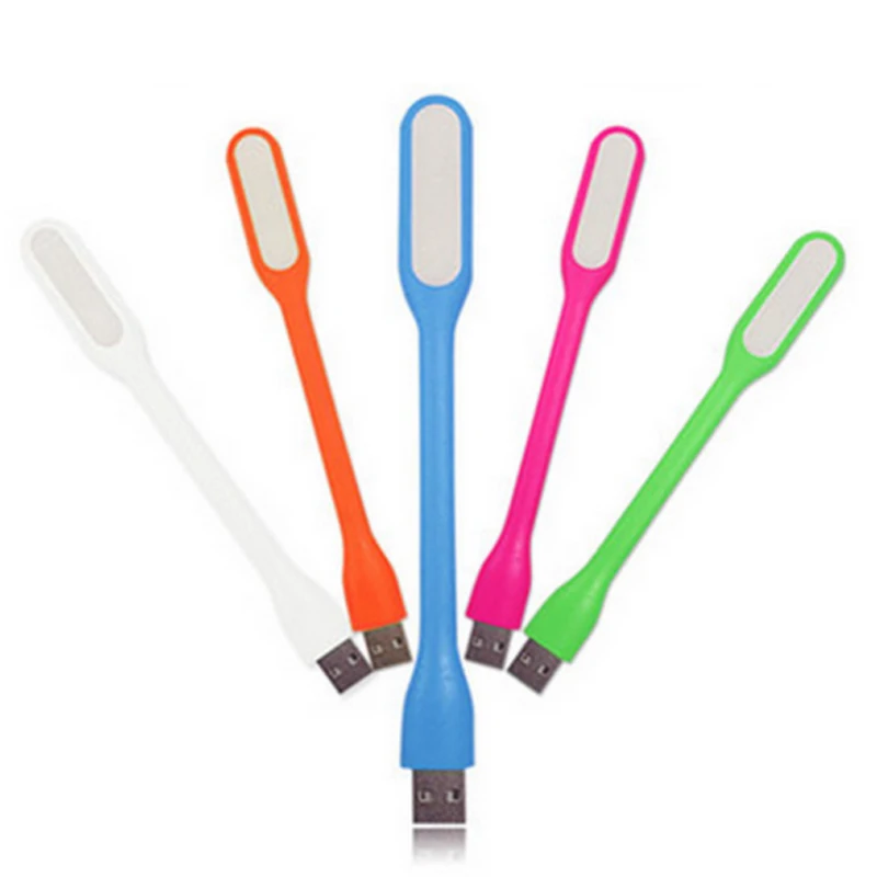 Регулируемый гибкий светодиодный мини светильник USB для ноутбука ночник кемпинг