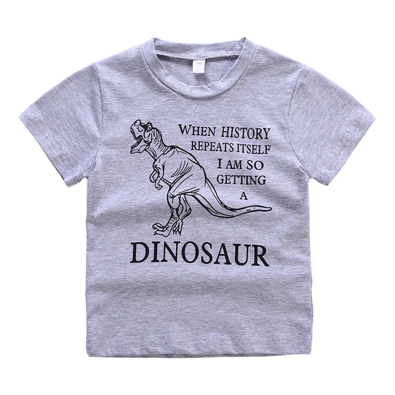 Boys Clothes Children Boy Clothing Set Summer Kids Toddler Outfits Dinosaur T-shirt+ Pants 1 2 3 4 5 6 7Years