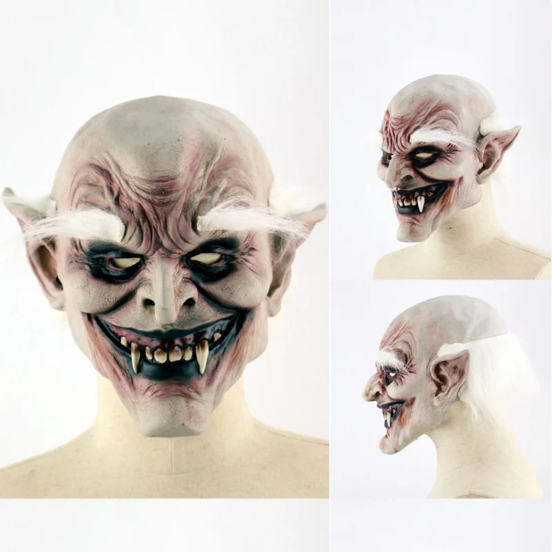 Костюм на Хэллоуин маскарадные маски страшная маска на Хеллоуин детский игровой латексный, реалистичный безумный резиновый жуткий Вечерние Маски для фестиваля