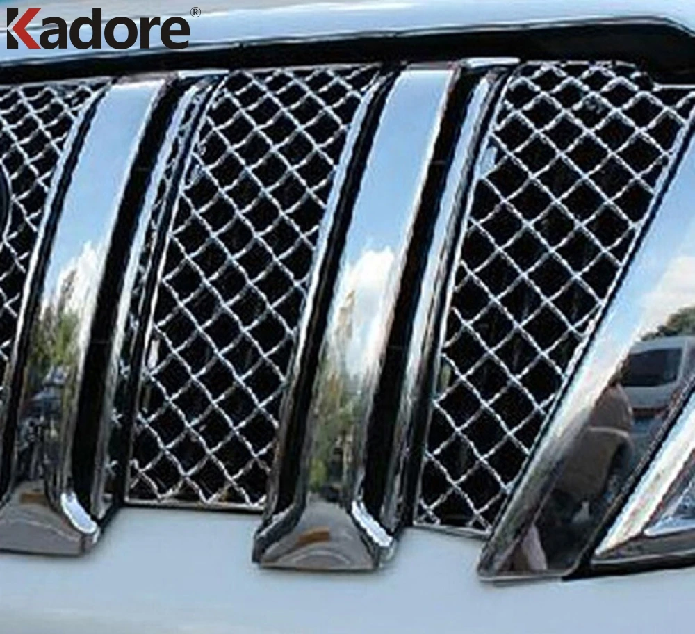 Для Toyota Land Cruiser Prado FJ150 Передняя Центральная решетка решетки бампера защитные аксессуары для гоночных Грилей