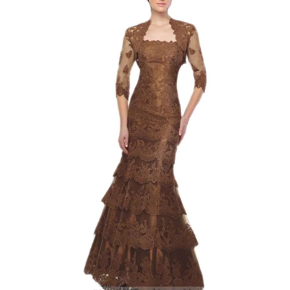 Mermaid Mother Of The Bride Dress Plus Size Godmother Wedding Party