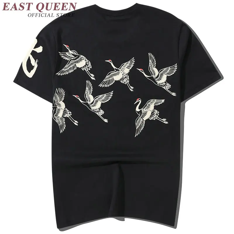 Traditional chinese clothing for men vintage oriental mens t shirt men luxury casual crew neck tee KK815 YQ