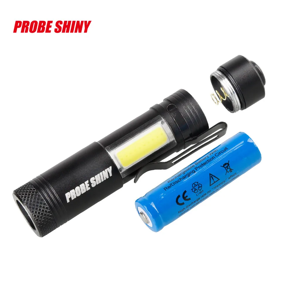 Sale Super Bright XM-L Q5+COB LED 4 Mode 3500Lm 14500 Flashlight Torch Portable Super bright Flashlight Портативный фонарик #15 5