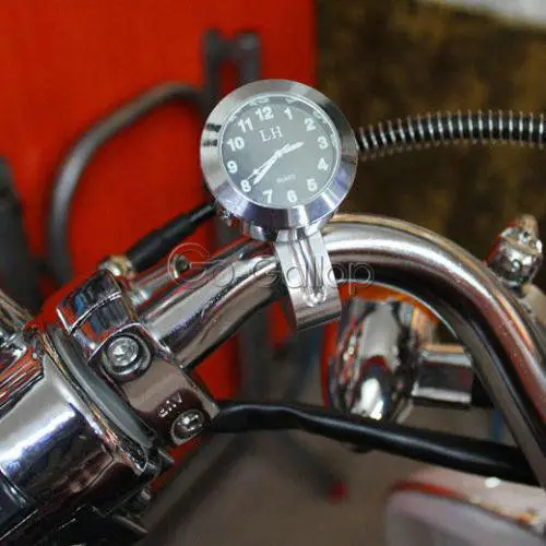 Новинка мотоциклетные часы 7/8 1 дюймов для Triumph Speedmaster Daytona Bonneville/Honda Shadow ACE VT 750 1100 VLX