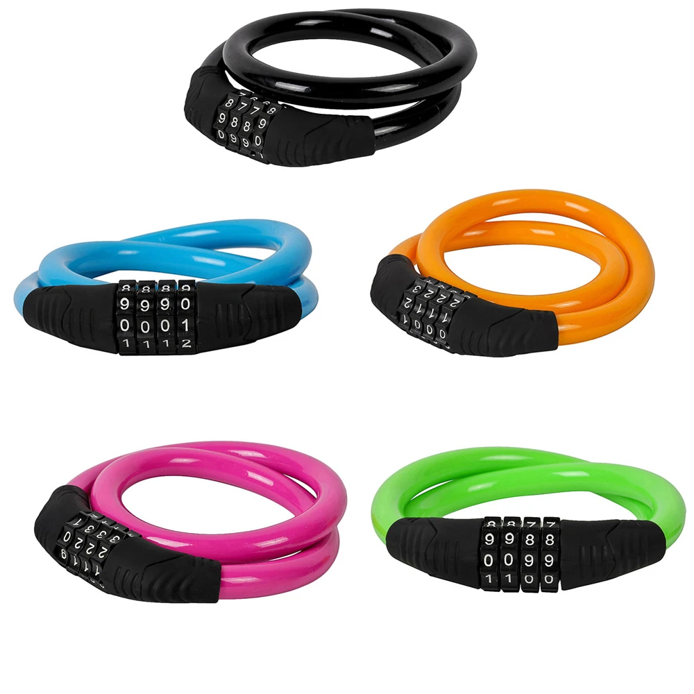 KSOL Jakroo Steell Wire Cable Bike Bicycle 4 Digit Combination Password