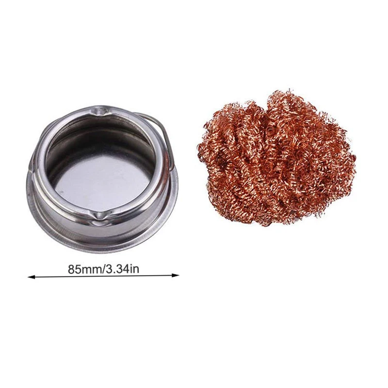 1pcs Welding Soldering Solder Iron Tip Cleaner Cleaning Steel Wire123