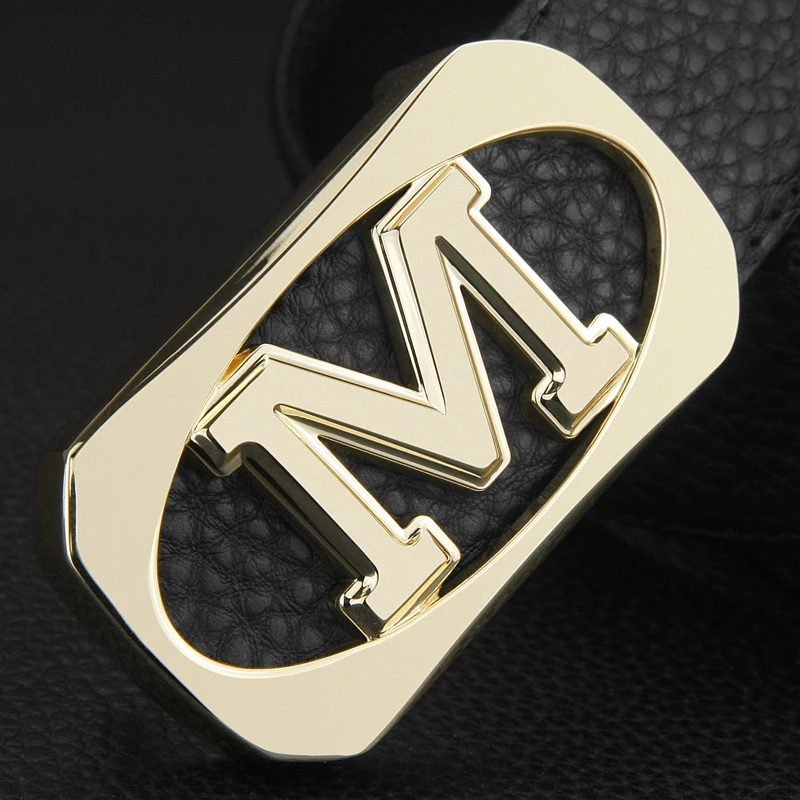 

Male cowhide belts for men jeans high quality luxury fashion designers belt genuine leather Waist Strap black casual M waistband