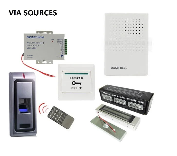 

Direct Factory Control Kits Standalone Metal Case Door lock Biometric Fingerprint Control Multipul Full Choices Access