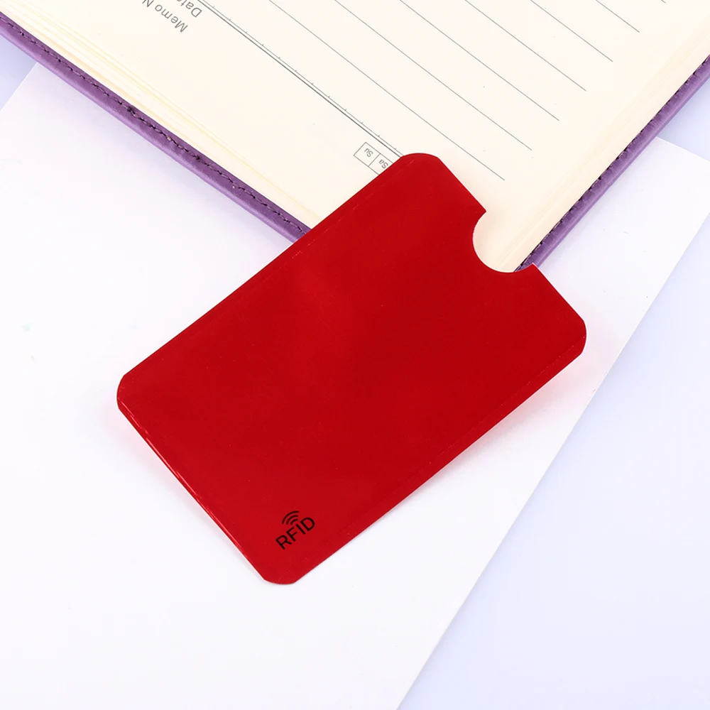 1 шт. умный защитный чехол с защитой от кражи для банковских карт RFID алюминиевый