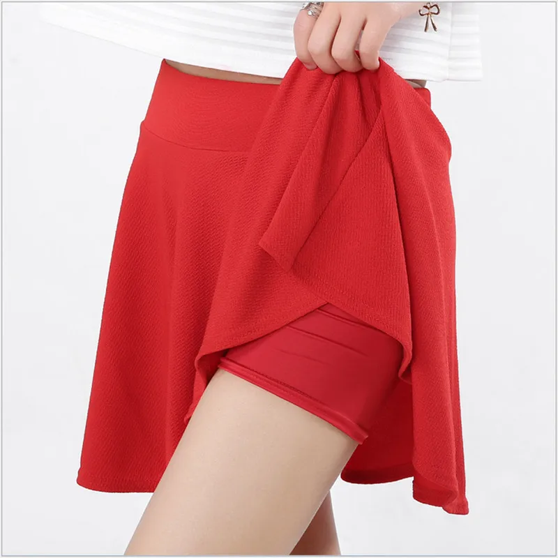 Демисезонный короткие юбки женские большие качели юбка-пачка плавки плиссированные юбки для женщин, мини-юбка несколько Цвета присборенная юбка S044 - Цвет: red