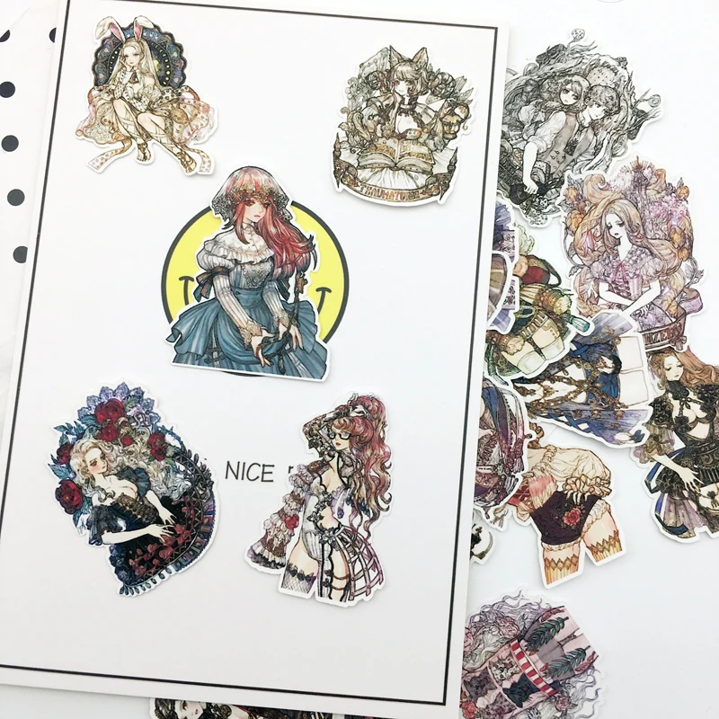 31 piezas Gothic etiqueta engomada de planificador Scrapbooking DIY handbookDry adhesivo 31 piezas Gothic etiqueta engomada de planificador Scrapbooking DIY handbookDry adhesivo